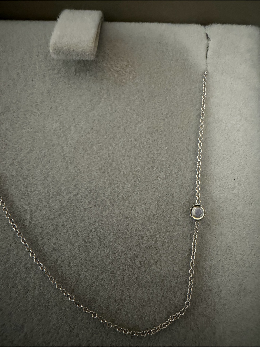 Maya Brenner 14K White Gold Necklace with Opal stone